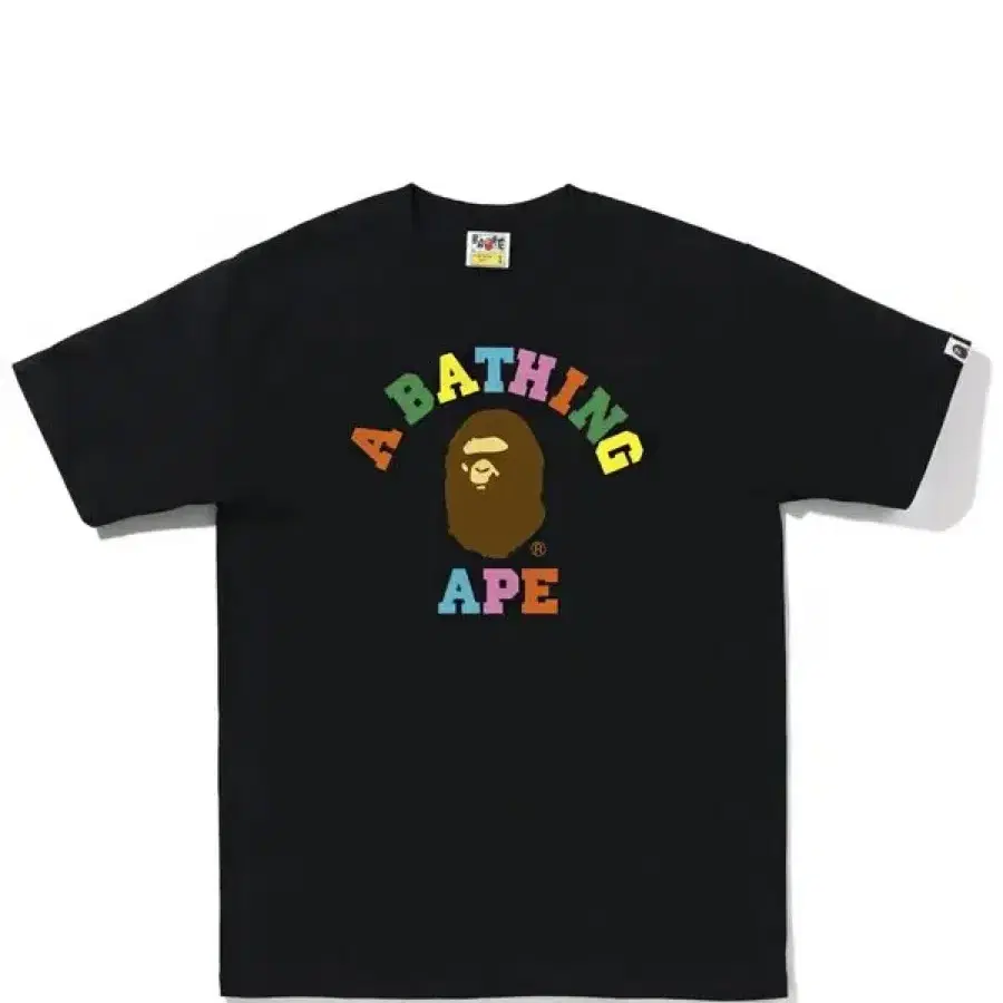 [XXL] BAPE Colors College T-Shirt Black