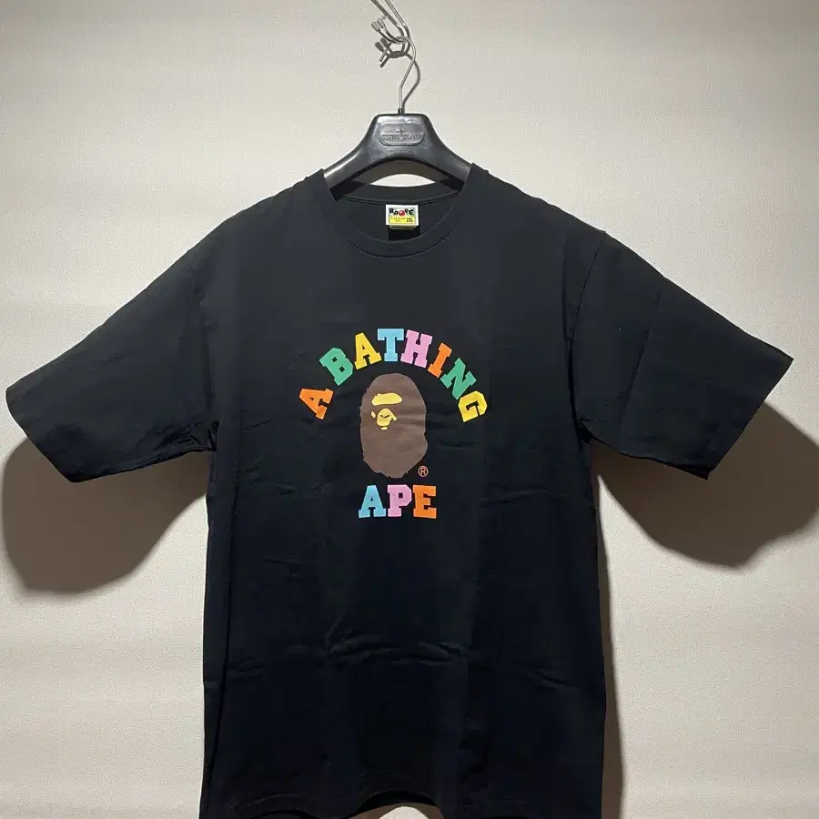 [XXL] BAPE Colors College T-Shirt Black