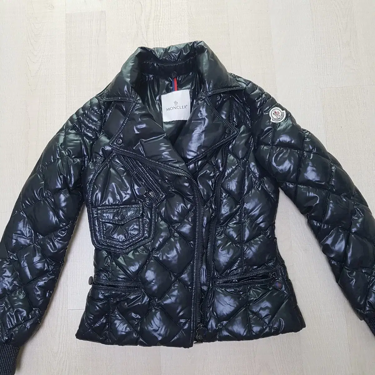 [44] Genuine Moncler Short Quilted Puffer Biker Puffer