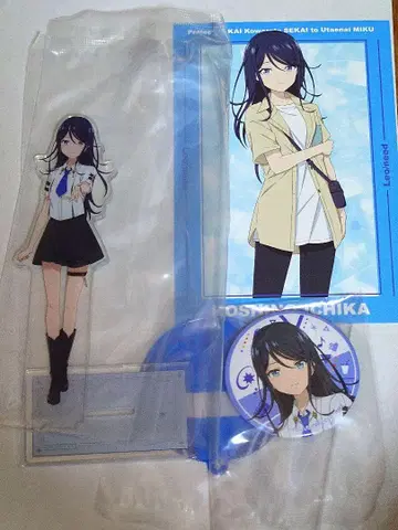 프로세카 럭키 쿠지 호시노 이치카 아크릴 스탠드 캔뱃지 엽서