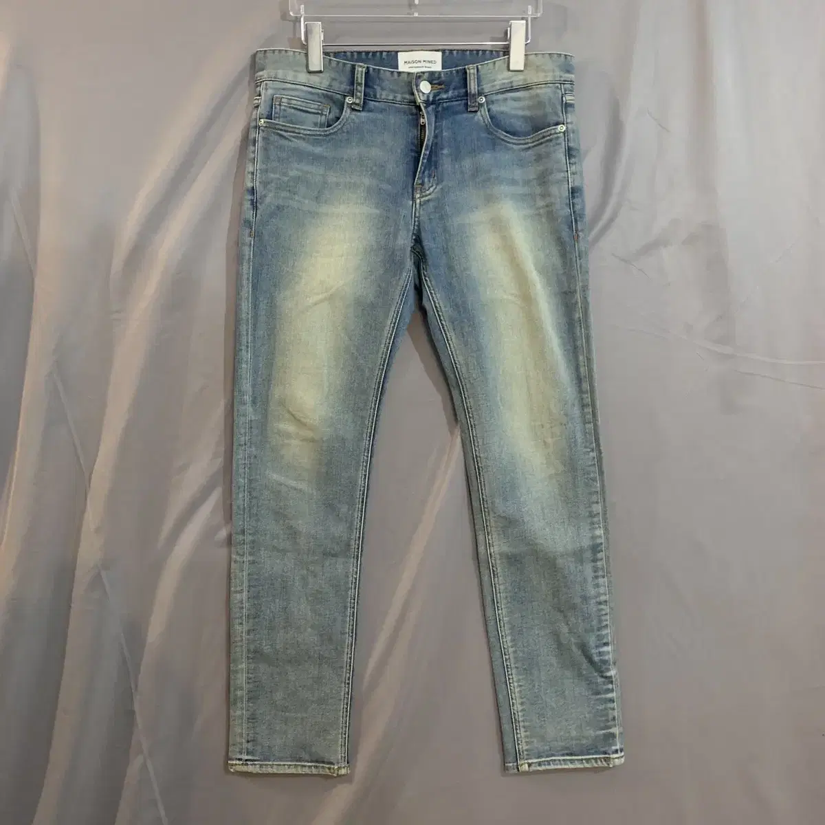 46 Maison Mined Wash Spun Denim Pants Jeans