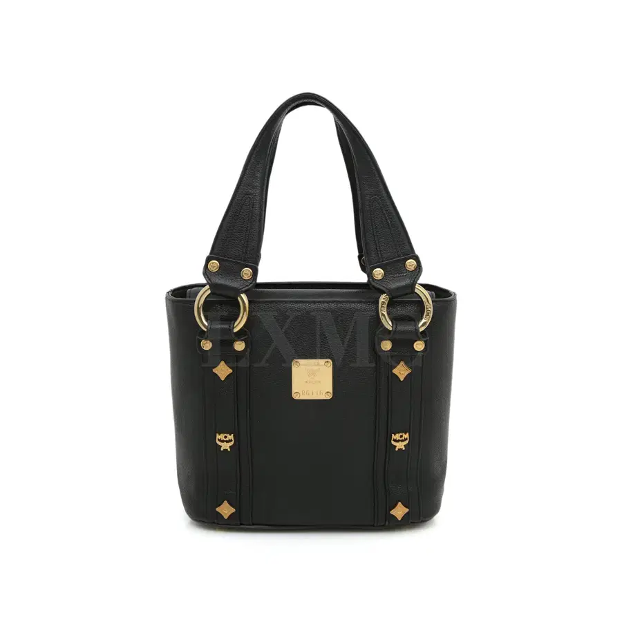 MCM MCM Black Top Handle Vintage Mini Tote Bag