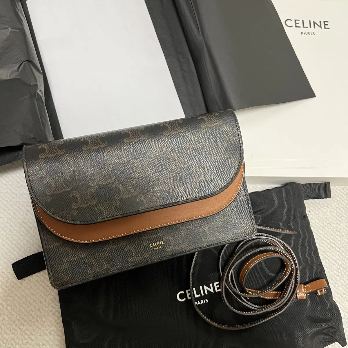 Seline Triope Wallet on Strap Crossbody Bag