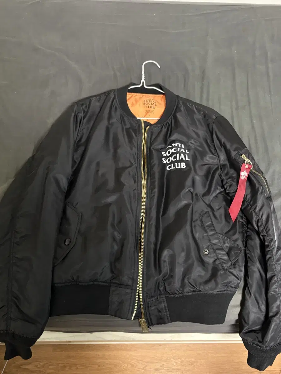 [L] Antisocial Social Club X Alpha Industries MA-1 MAWON Air Jacket