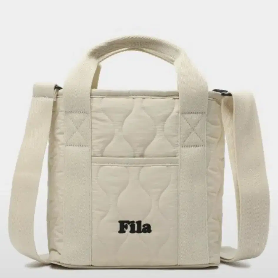 필라 FILA 퀼팅 토트백 크로스백 베이지 가방 판매