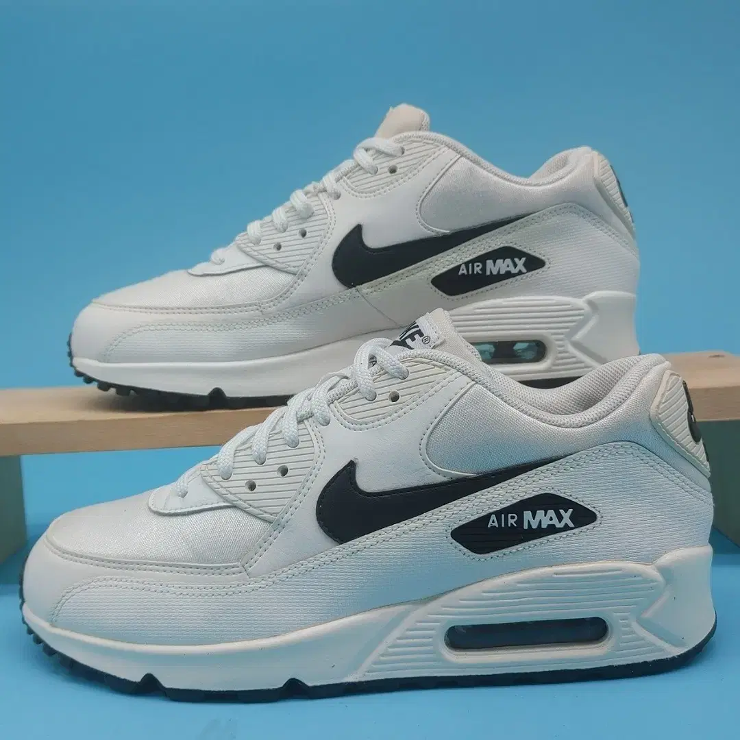 Nike Air Max 90 White and Black Sneakers 255