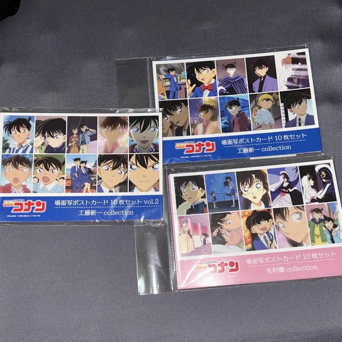 Sealed) Detective Conan: Kudo Shinichi, Nando Ichi, Mori Ran, Shinran Postcard Set Collection