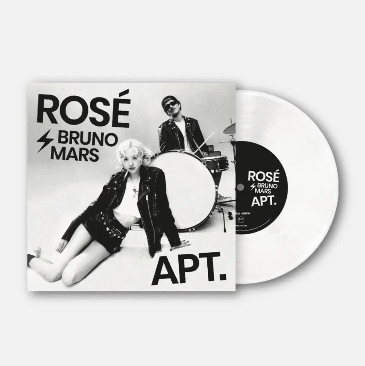 미개봉/ 로제x브루노마스 APT LP (화이트 한정판)