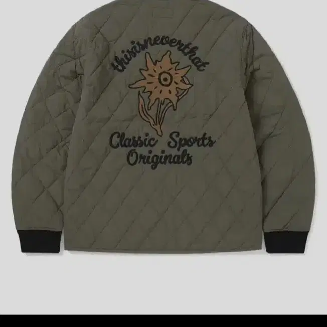 디스이즈네버댓 Edelweiss Quilted Jacket 올리브