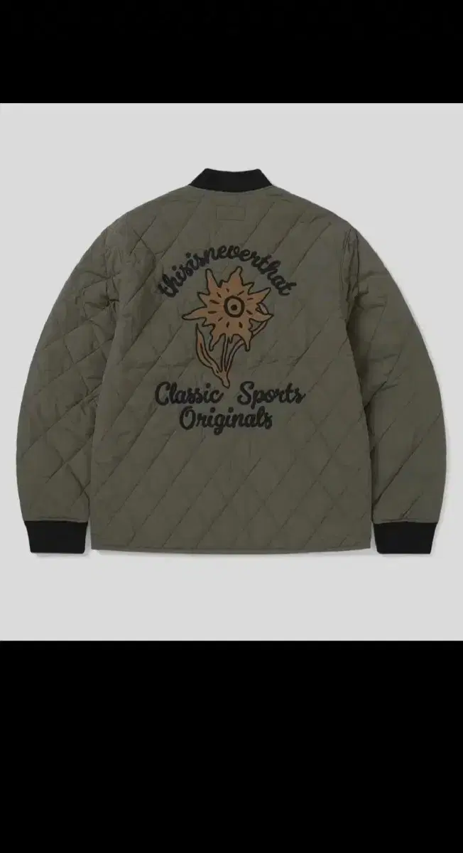 디스이즈네버댓 Edelweiss Quilted Jacket 올리브