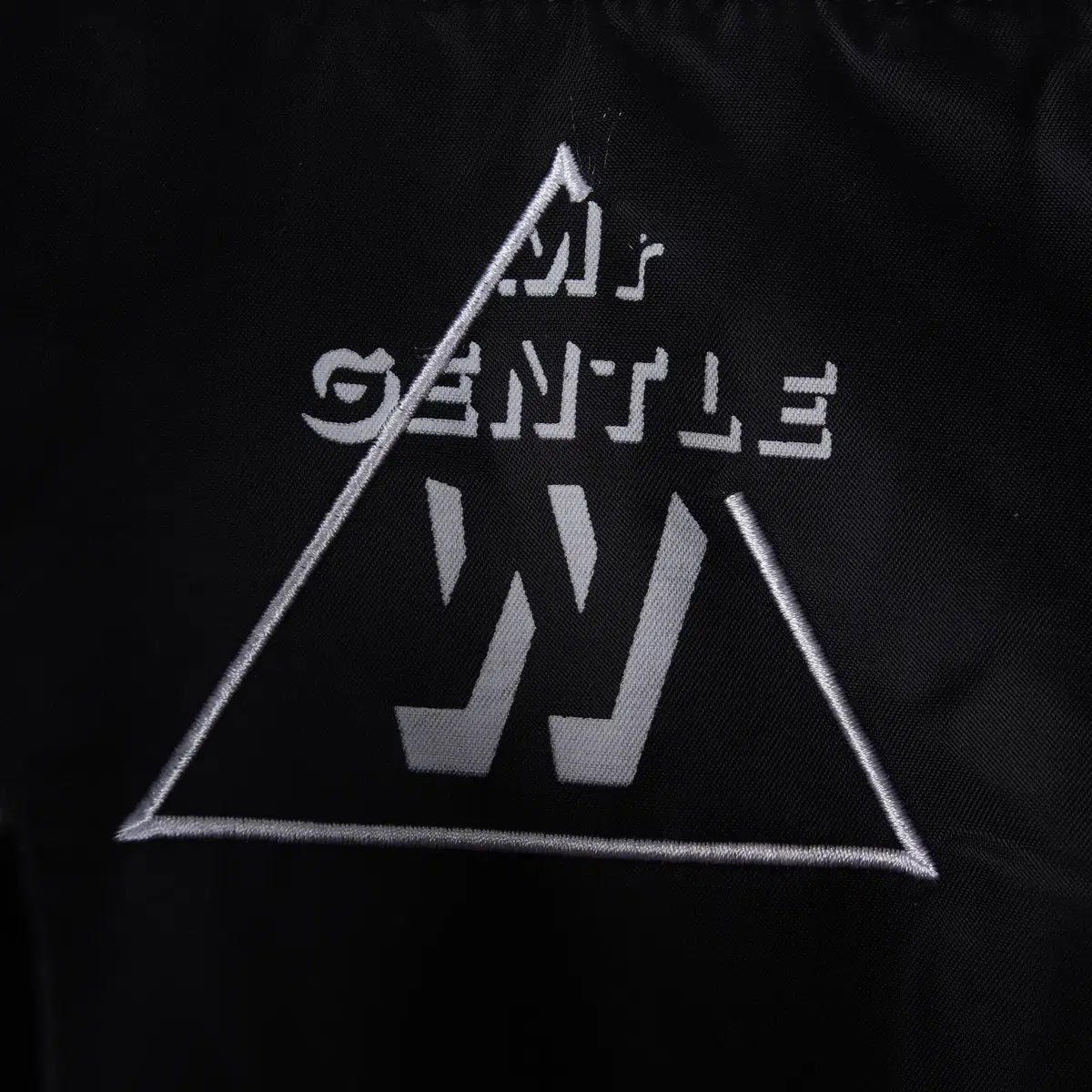 Mr Gentle W 패치워크 ma-1 자켓 블랙 (F)