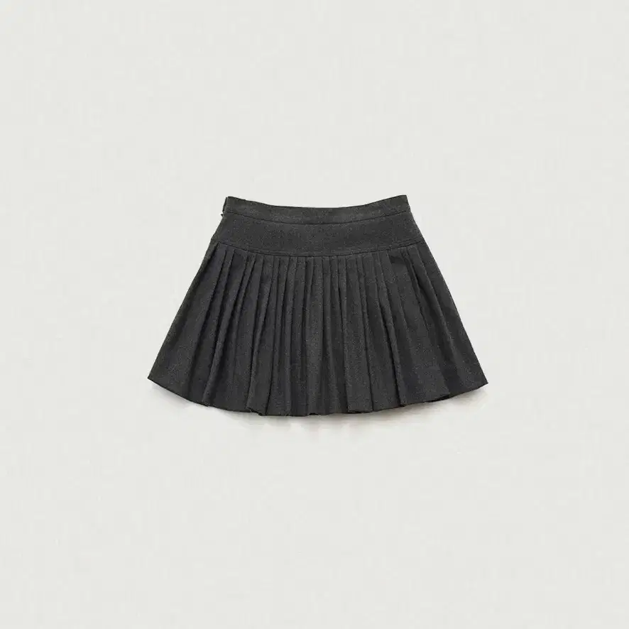 더바넷 Charcoal Karelian Pleats Mini Skirt