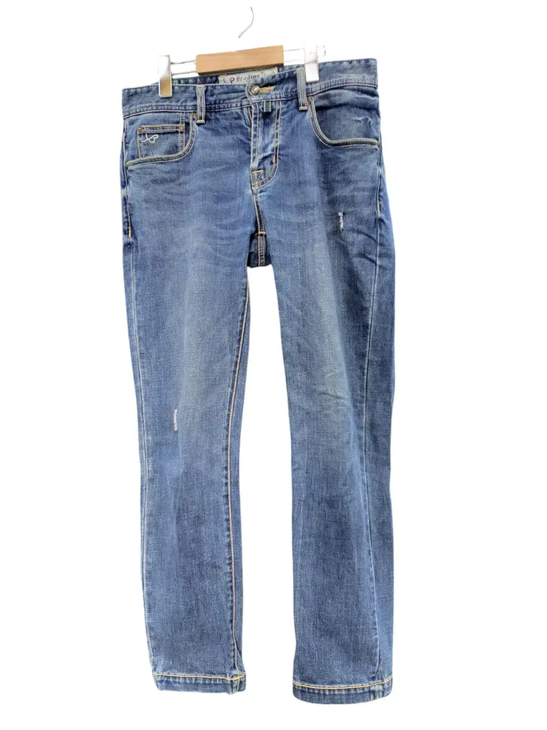 [bradipo] medium blue denim jeans with 30% spandex