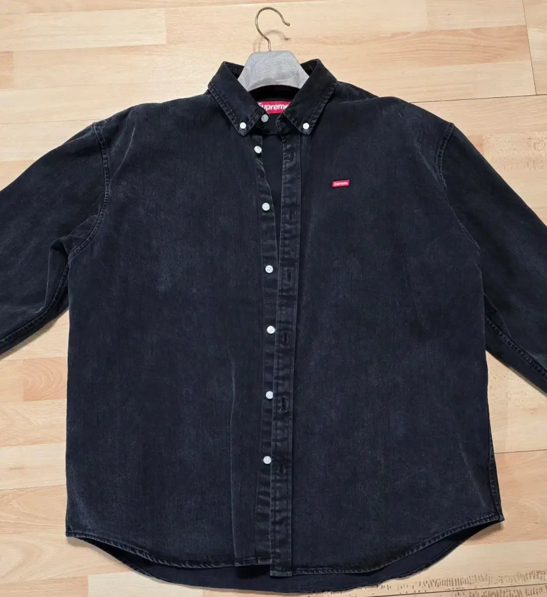 Supreme Small Box Shirt Washed Black - 24SS Size L Sells