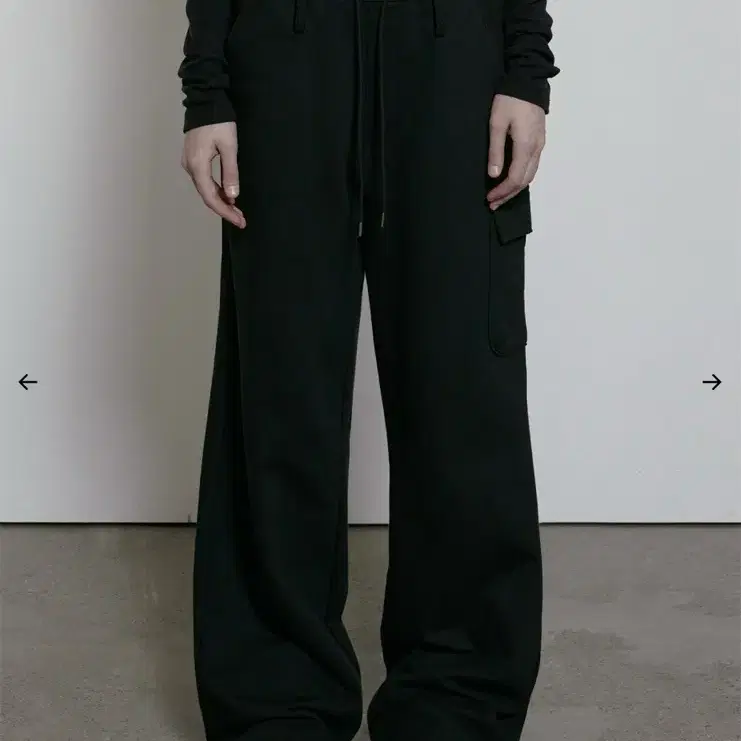 보헤미안서울 LOGO BAND WIDE PANTS, BLACK