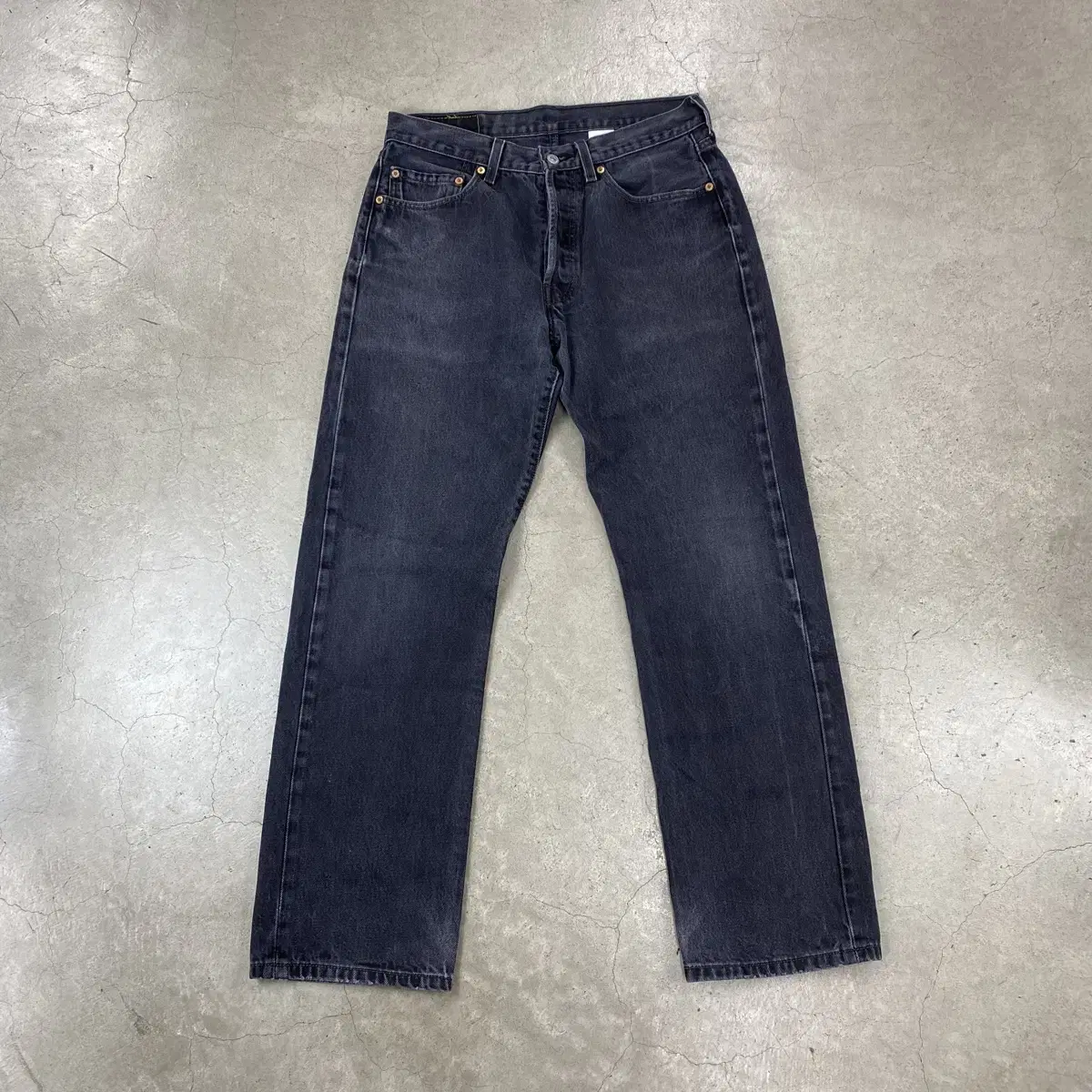 Levi's 501 Black Denim Jeans jin (32)