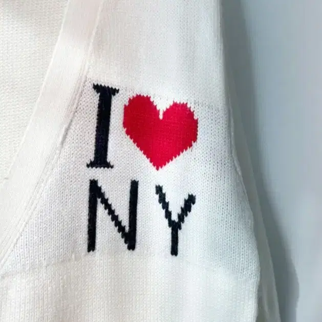 i love ny 자수 롱 니트 가디건 스웨터