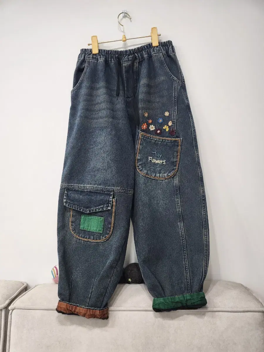 (New Product) Wrinkle-free, high-waisted jeans ~77 vahn