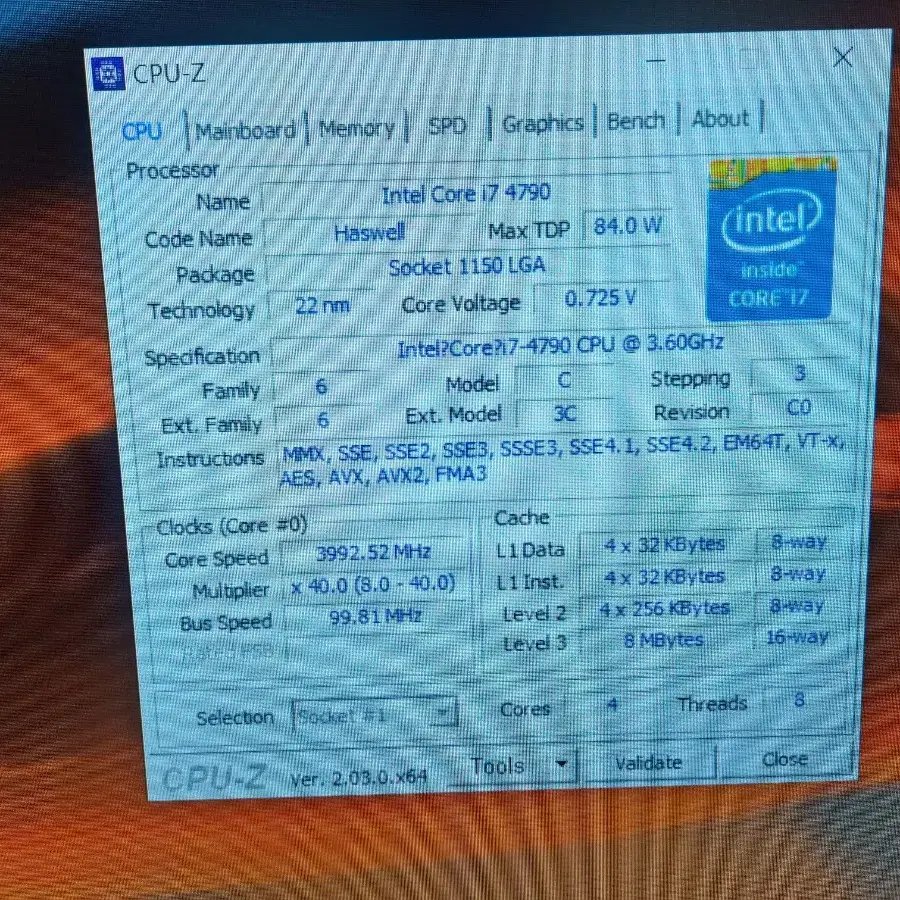 i7 4790 팝니다