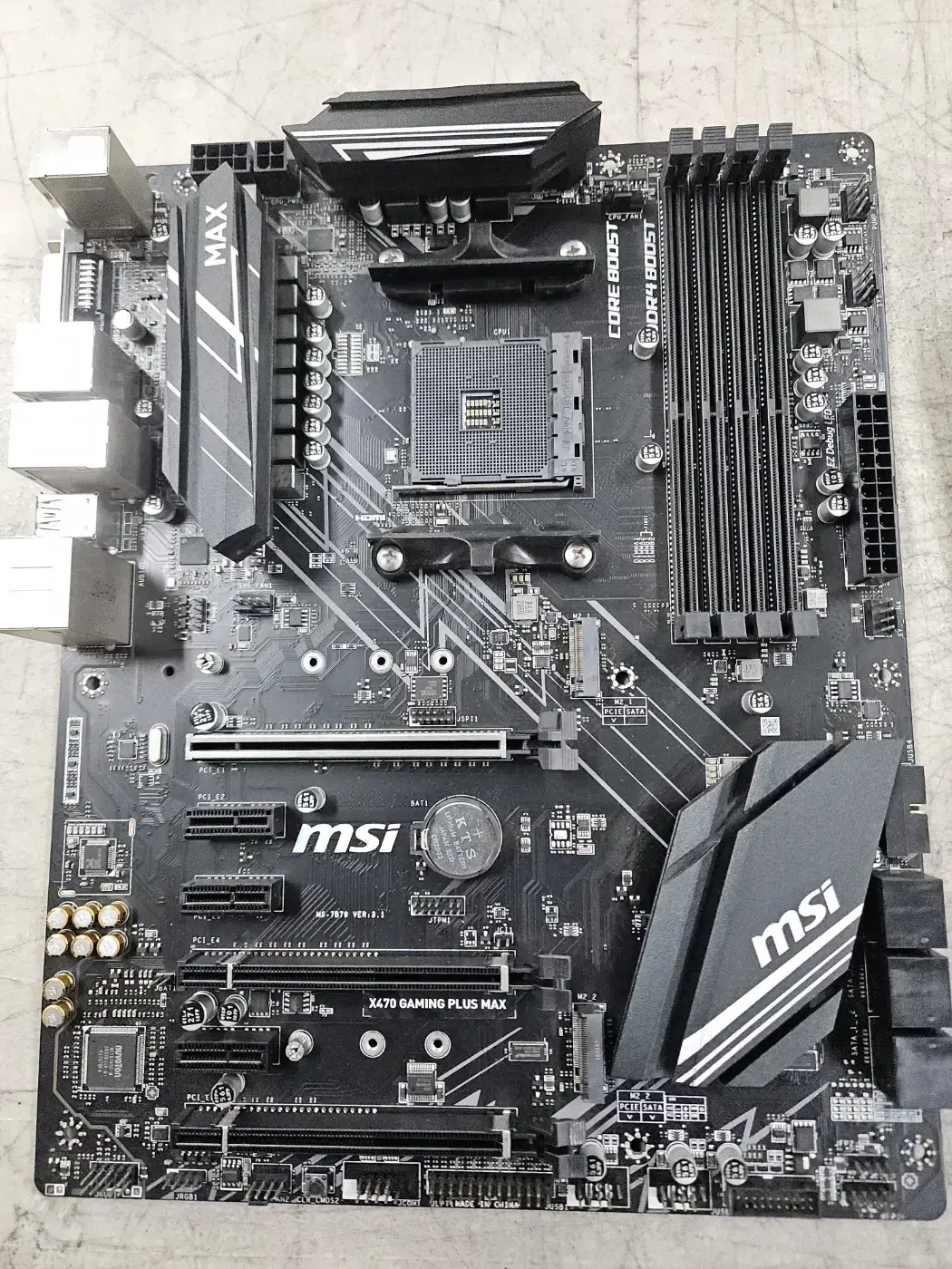 MSI X470 Gaming Plus board for sale.