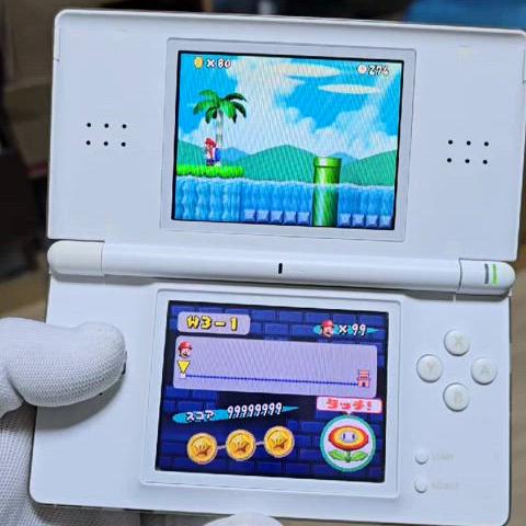 A급 닌텐도 DS Lite DSL 화이트 상.하 새액정