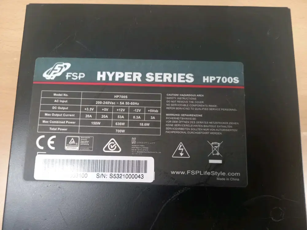 FSP HYPER SERIES 700W 파워 판매합니다