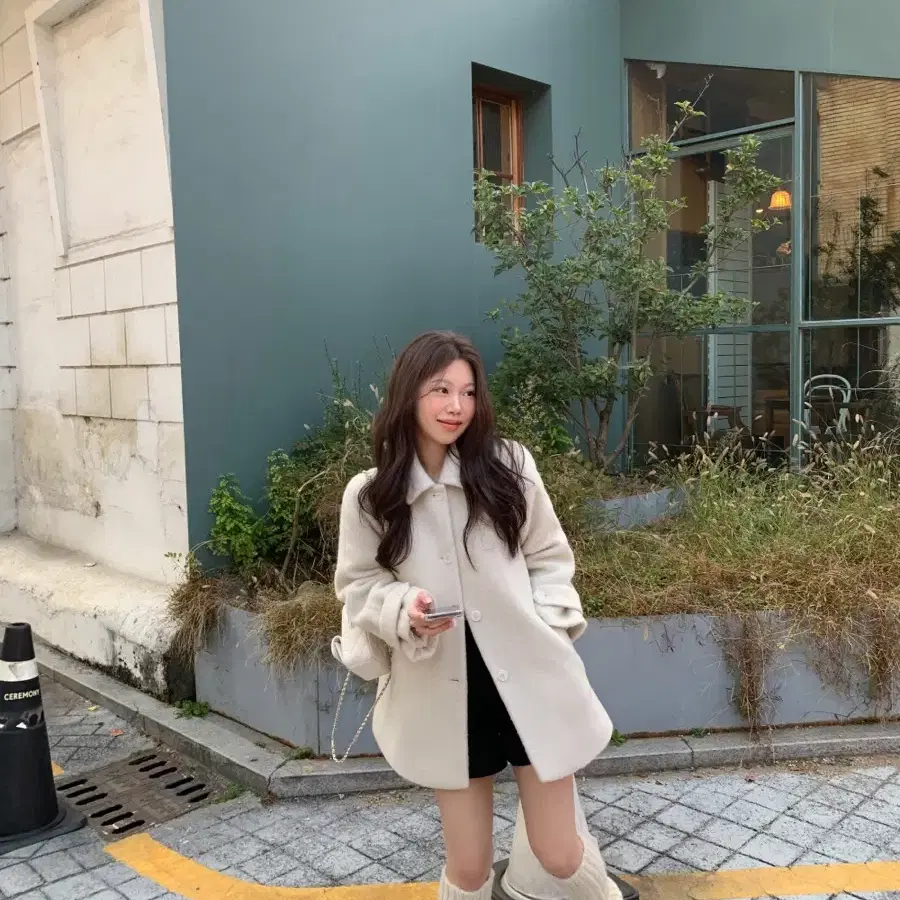 온트 마켓 예슬 마켓 Alpaca Half Coat 미착용 판매