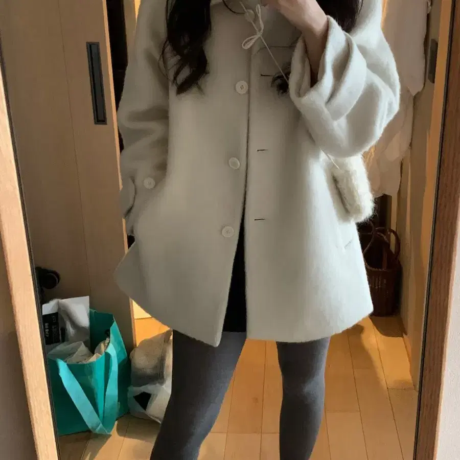 온트 마켓 예슬 마켓 Alpaca Half Coat 미착용 판매