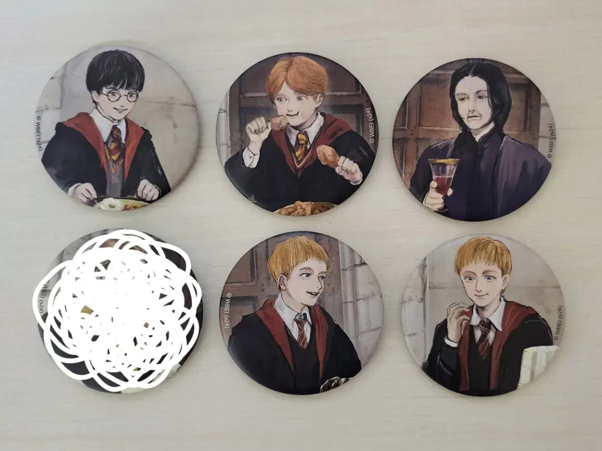 Harry Potter Banquet Illustration Can Badge Harry Ron Snape Fred Jo