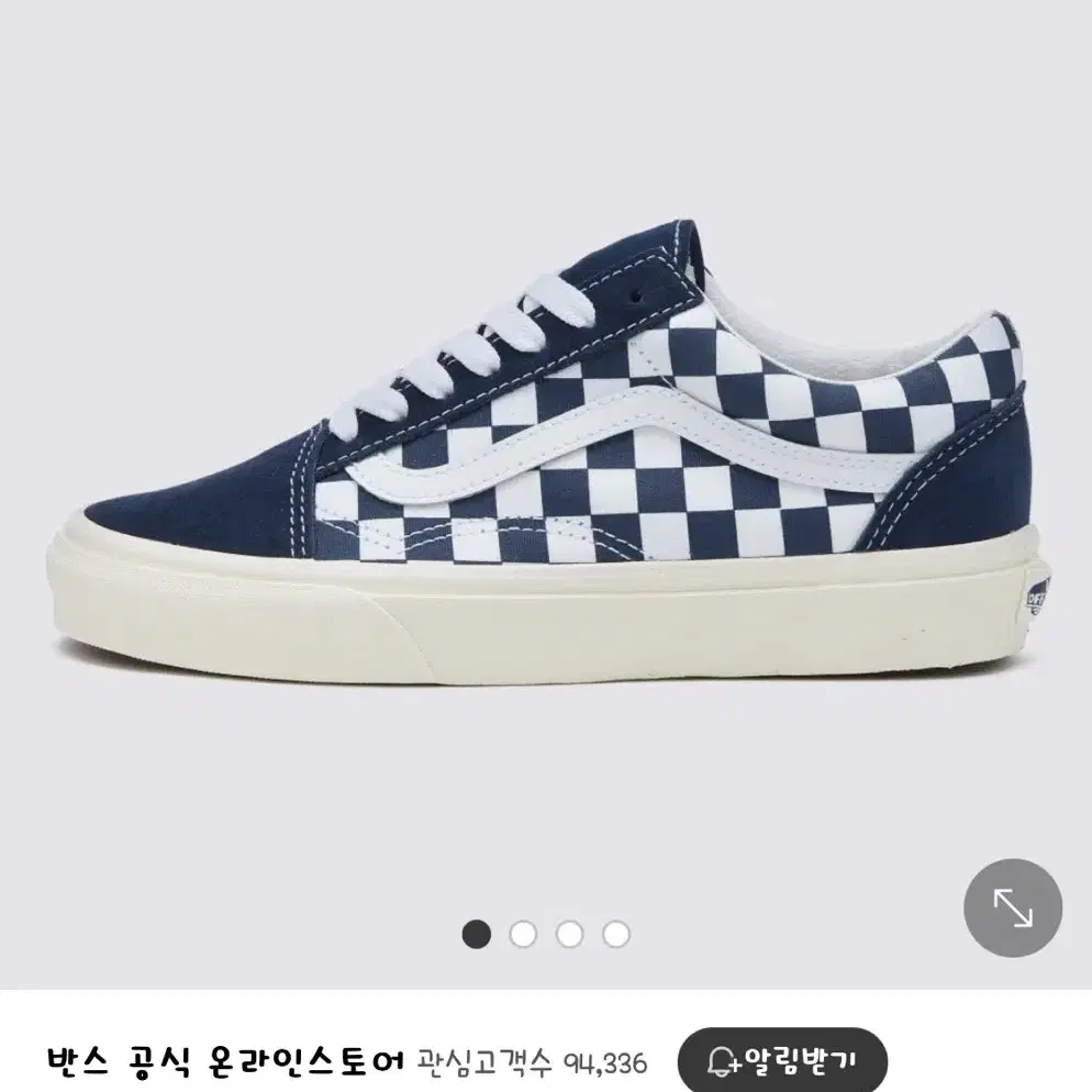 (새상품)VANS 반스 체커보드 올드스쿨 네이비