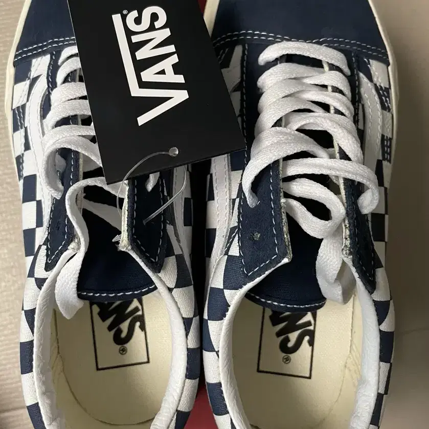 (새상품)VANS 반스 체커보드 올드스쿨 네이비