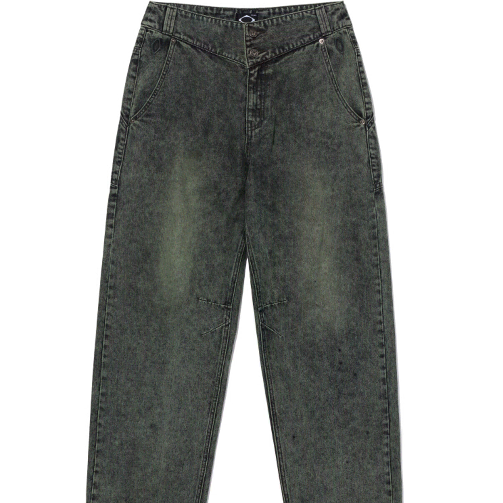 미스치프 (새상품) WASHED SLOUCHY JEANS 블랙,카키