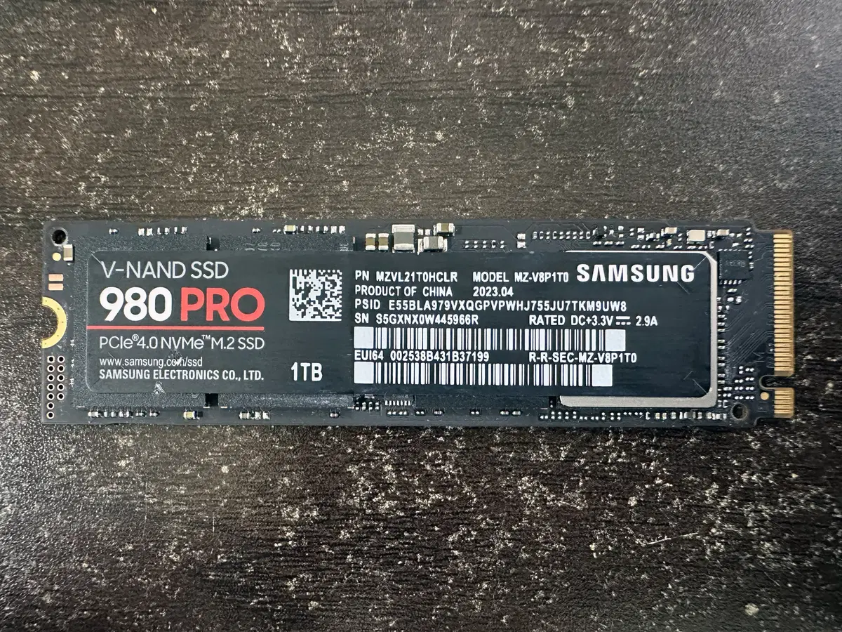 삼성전자 980 PRO M.2 NVMe (1TB) SSD