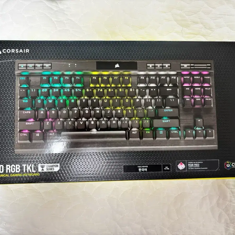 커세어 k70 tkl rgb 적축