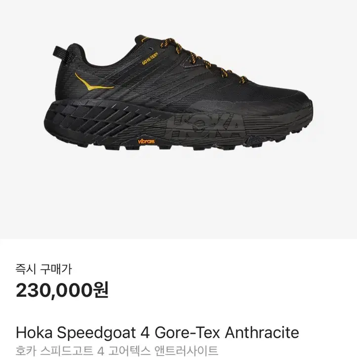 호카 스피드고트4 고어텍스 275 (hoka speedgoat 4 gtx