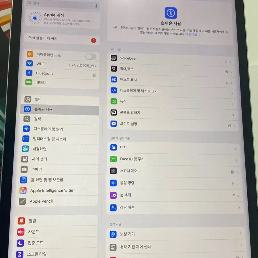 아이패드프로5 M1 12.9실버256GB wifi+애플펜슬2 급처