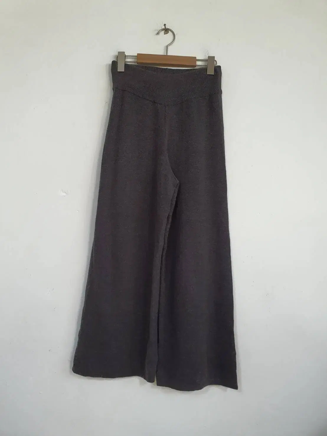 Women's gray wool cashmere knit pants 27-28