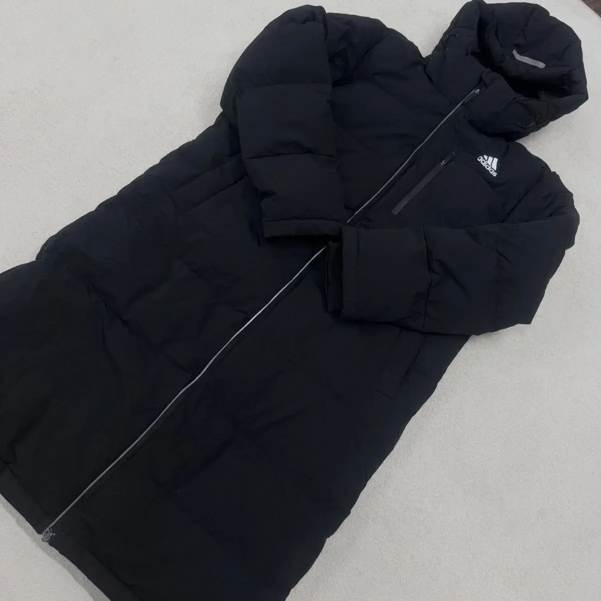 [Genuine/100, L] Adidas long down jacket. j9