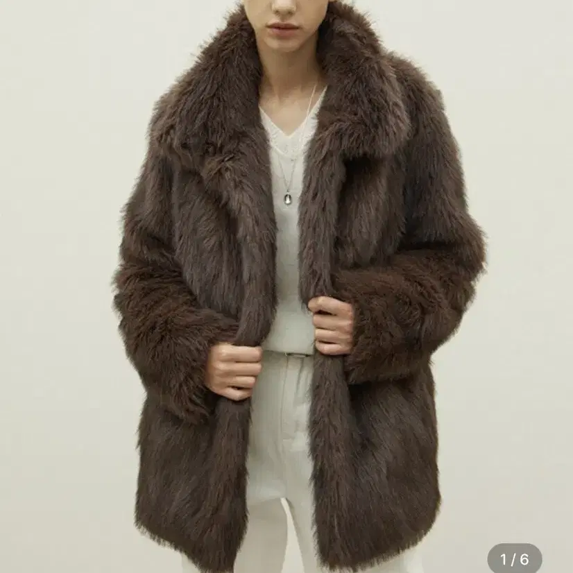 오브오브 bush fur jacket_brown