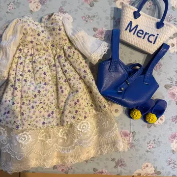 리카짱 코스프레 의류 꽃무늬 드레스 세트