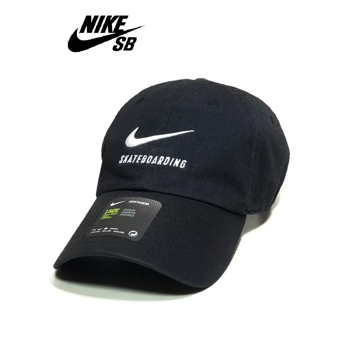 NIKE 나이키 헤리티지86 스케이트보딩 퓨추라 SB 블랙 볼캡 모자