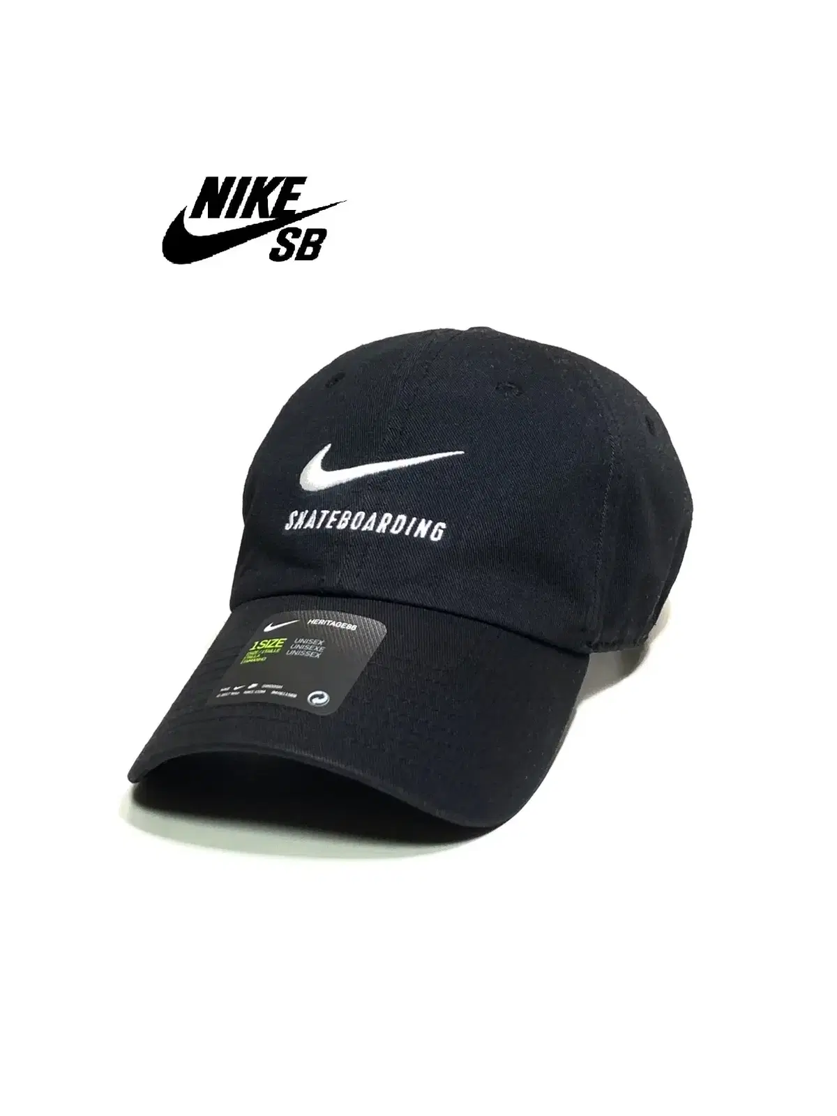 NIKE 나이키 헤리티지86 스케이트보딩 퓨추라 SB 블랙 볼캡 모자