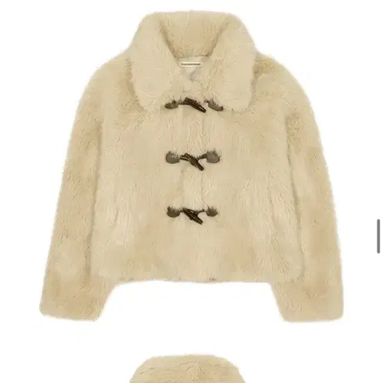 마가린핑거스 TOGGLE FUR JACKET 퍼 자켓 베이지