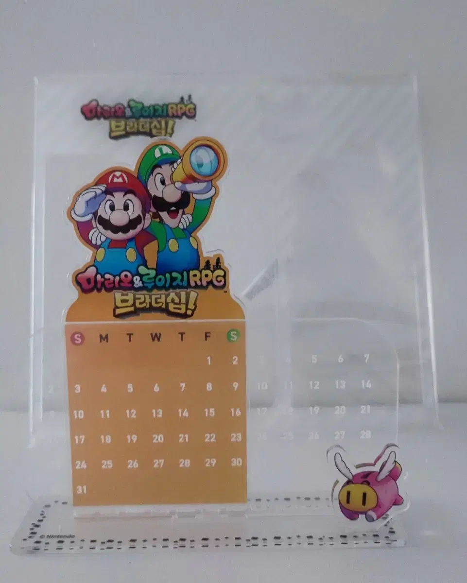 Nintendo Switch Mario & Luigi RPG Brotherhood acrylic Calendar