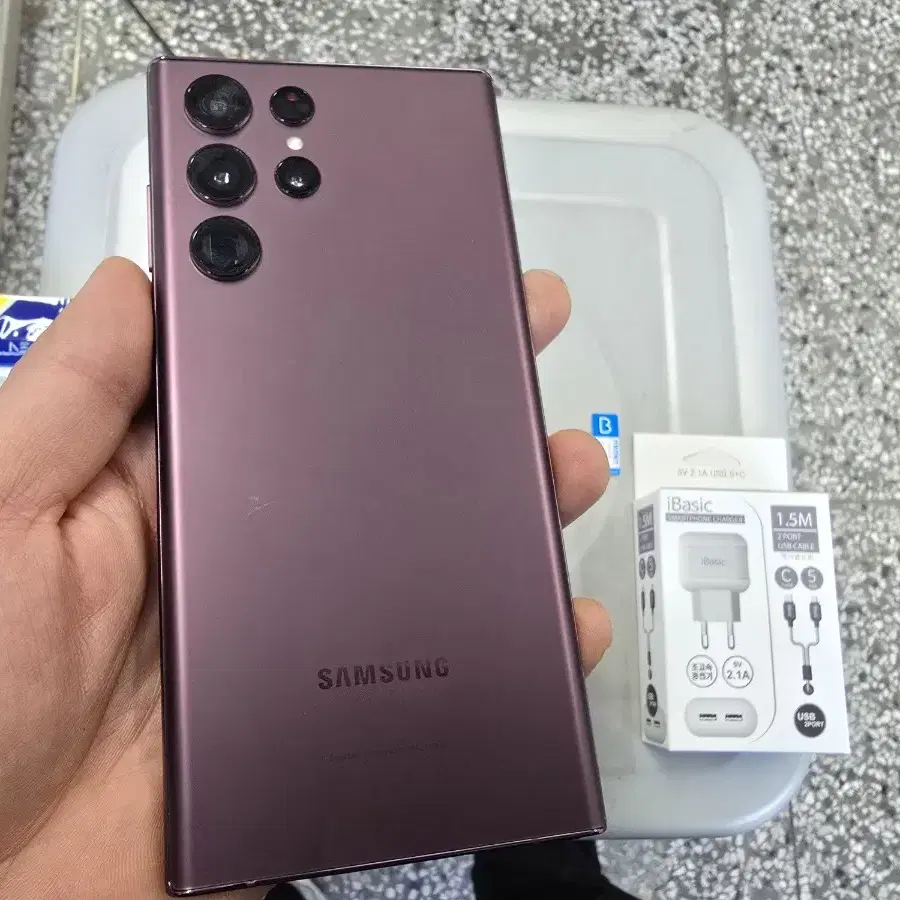 S22울트라(S908) 256G 버건디색상 공기계 팝니다