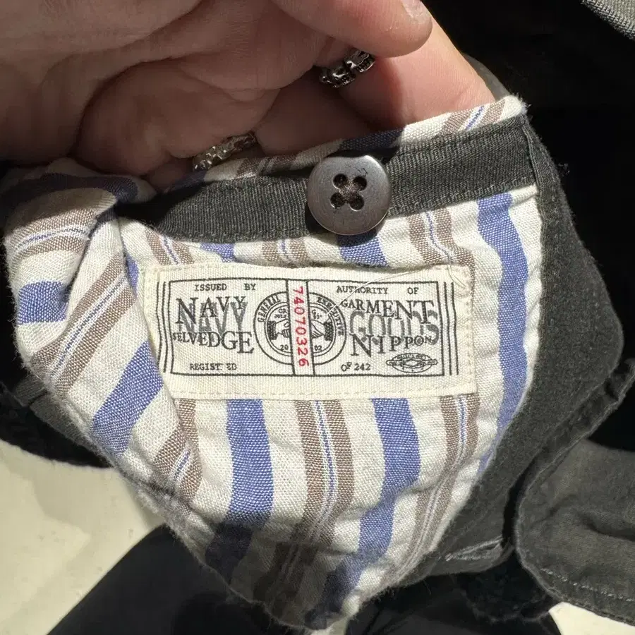 Navy Garment 디테일 자켓