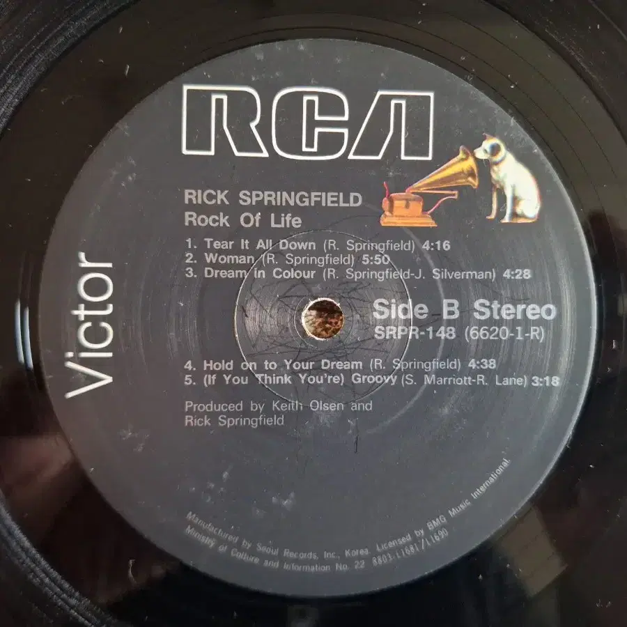 국내라이센스반/Rick Springfield LP