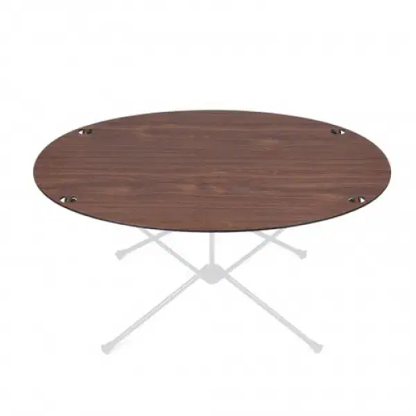 Hellinox Oval Top Table Walnut Color sealed I have a new one for sale.