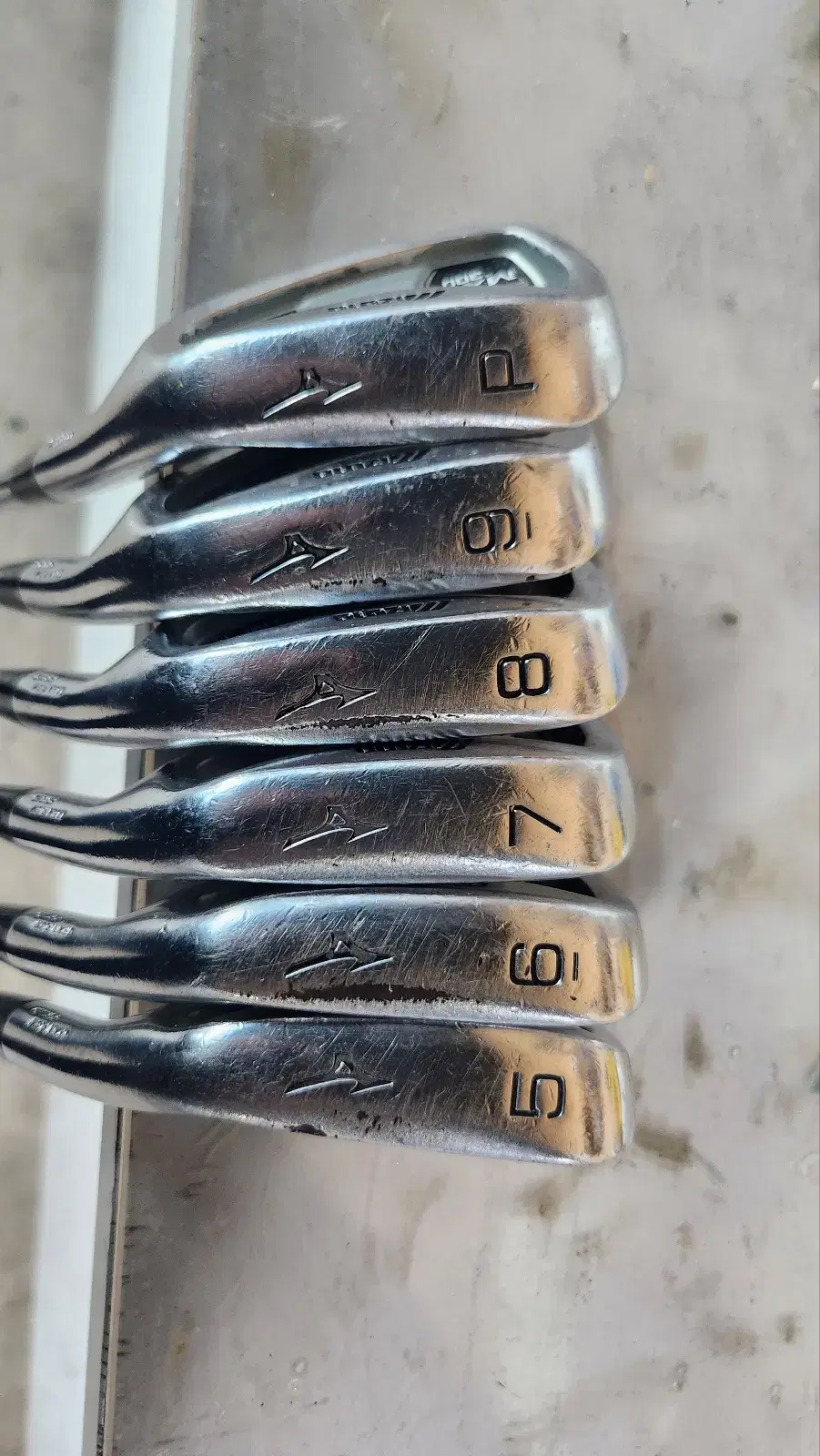 Mizuno MX300 5-P Dagol XP R300 irons for sale.