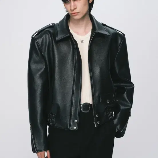 노이스 CLASSIC RIDER LEATHER BLOUSON - BLAC